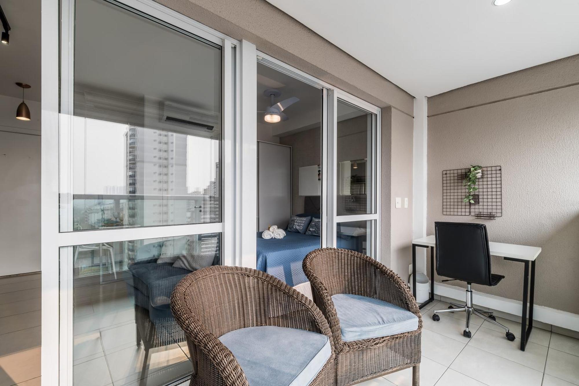 Estilo, Conforto E Vista Panoramica Ideal Para Trabalho Ou Lazer São Paulo Exterior foto