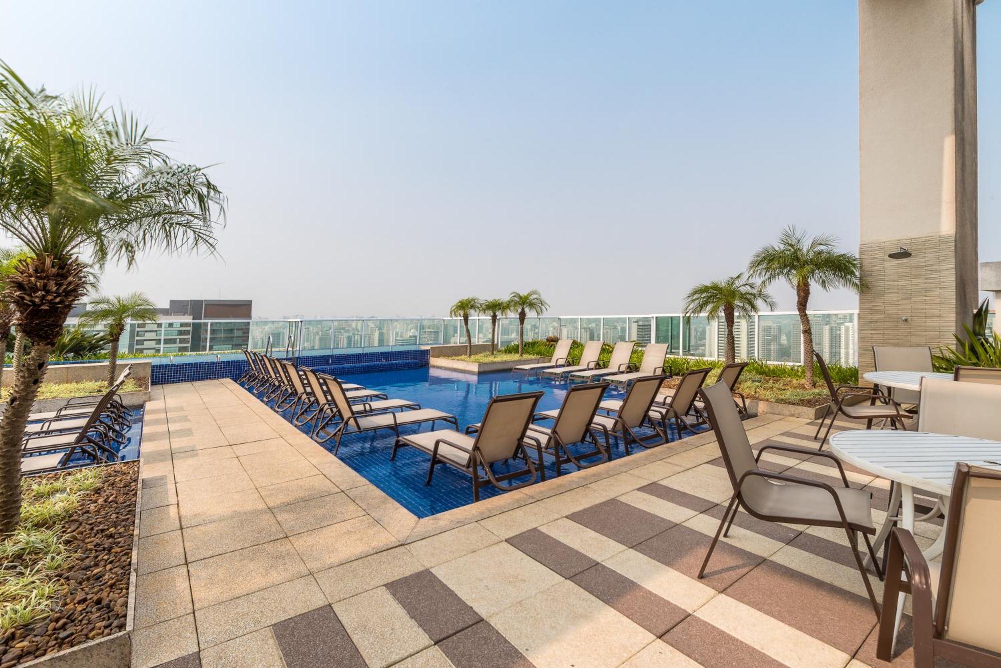 Estilo, Conforto E Vista Panoramica Ideal Para Trabalho Ou Lazer São Paulo Exterior foto