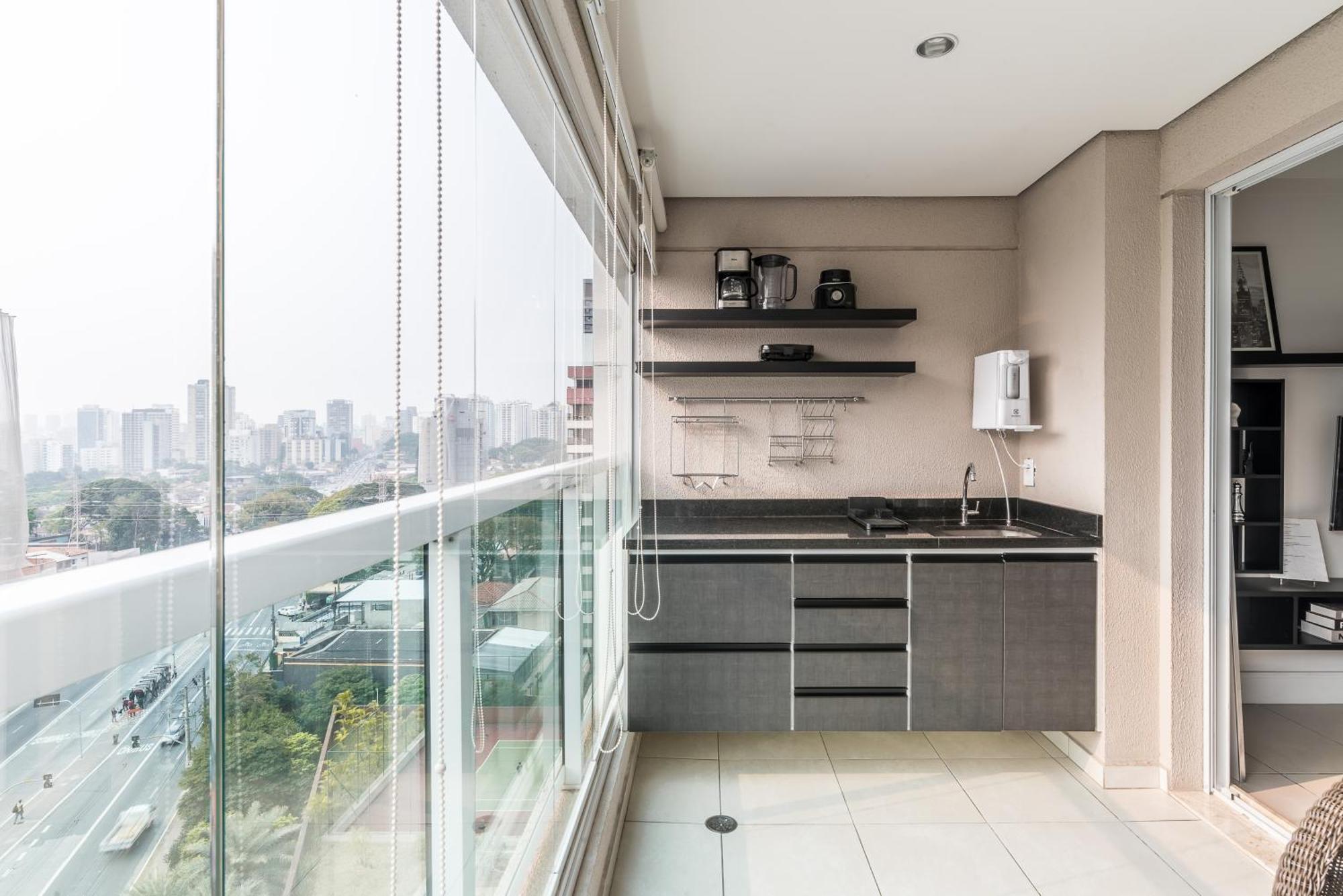 Estilo, Conforto E Vista Panoramica Ideal Para Trabalho Ou Lazer São Paulo Exterior foto